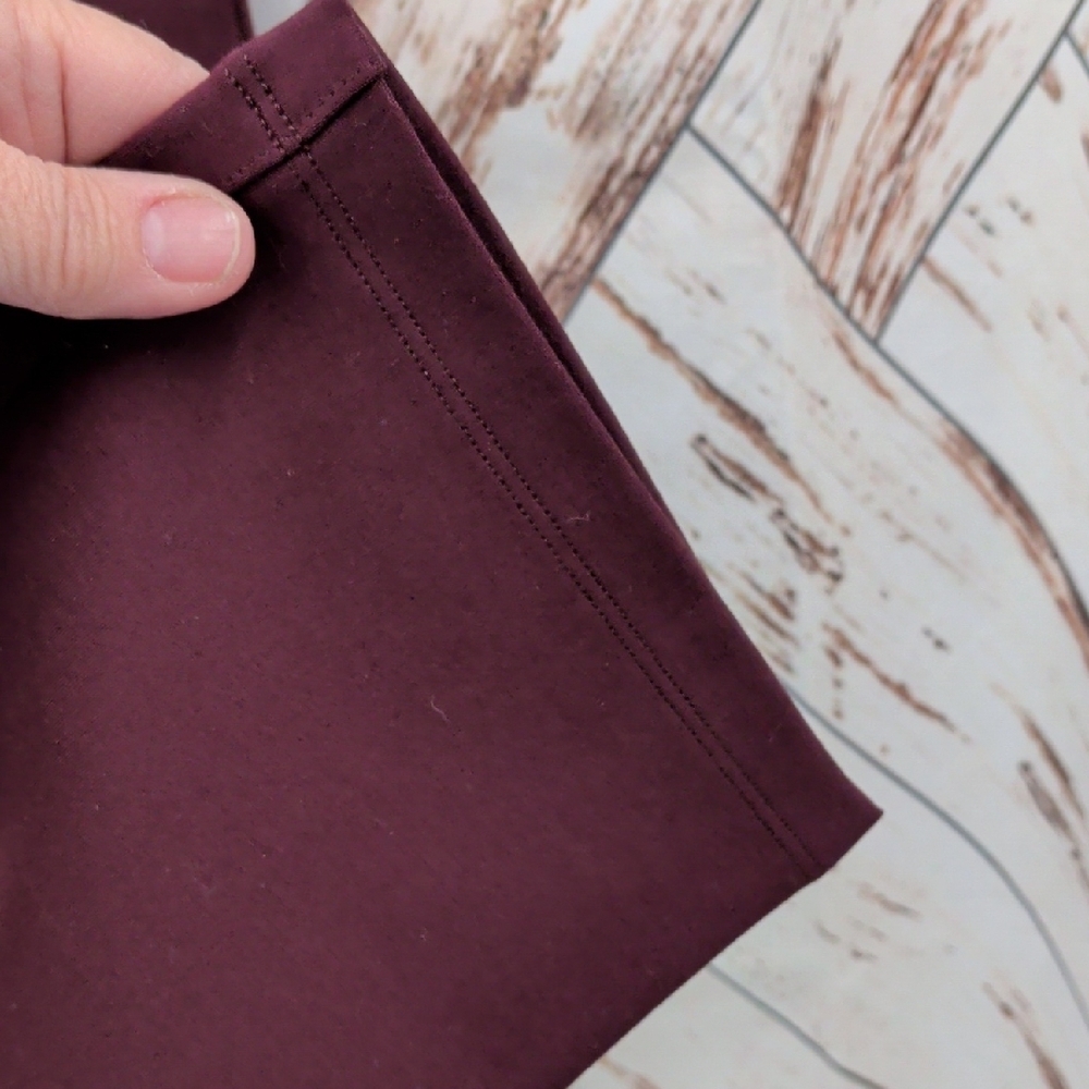 Quince Straight-Leg Pants in Wine - Picture 5 of 9